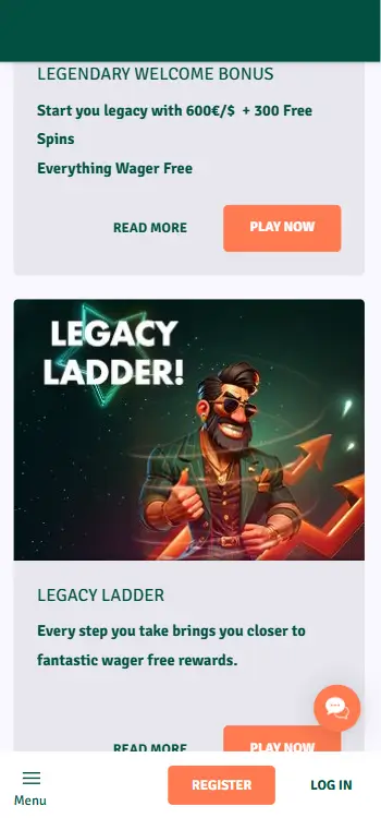 Staxino Casino – Bonussen & Promoties Staxino Casino bonusoverzicht met Legendary Welcome Bonus van 600€ plus 300 free spins en Legacy Ladder wager-vrije beloningen